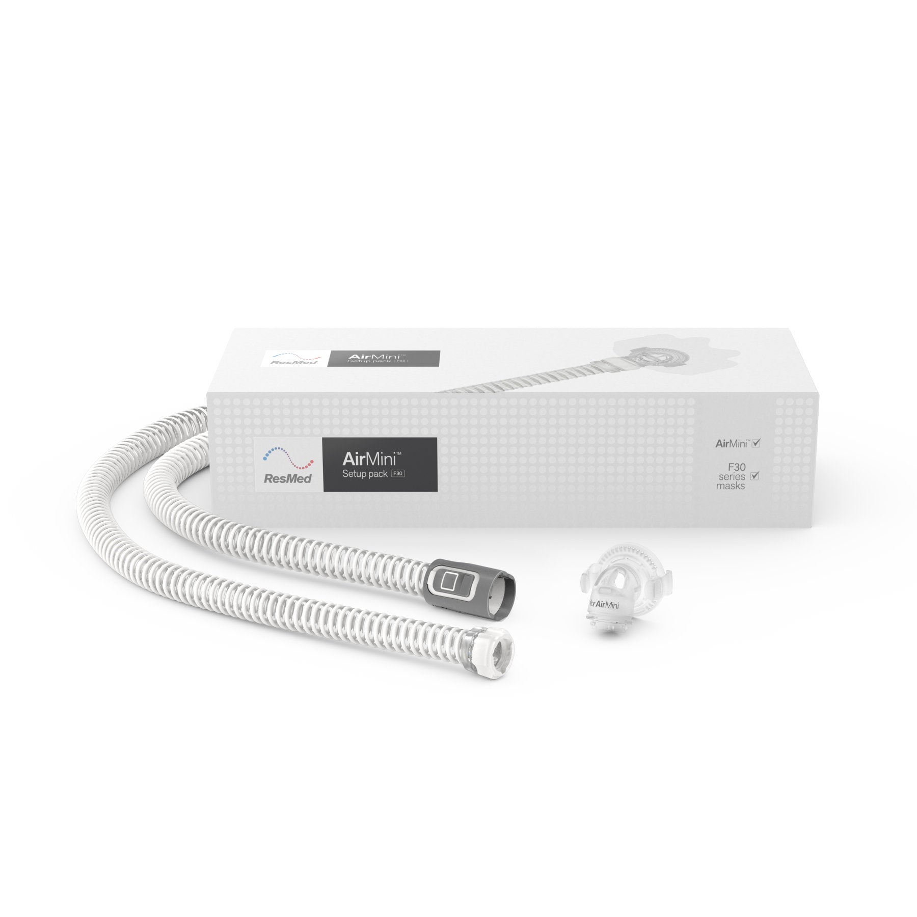ResMed AirMini™ Travel CPAP Setup Pack for AirFit™ F30 Hybrid Mask